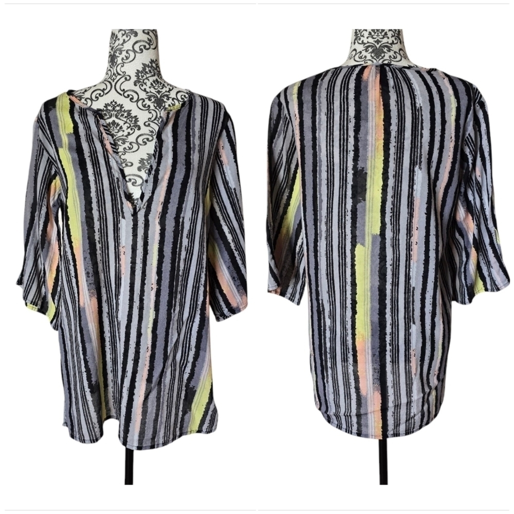 Marc by Marc Jacobs lightweight cotton pullover striped tunic size small